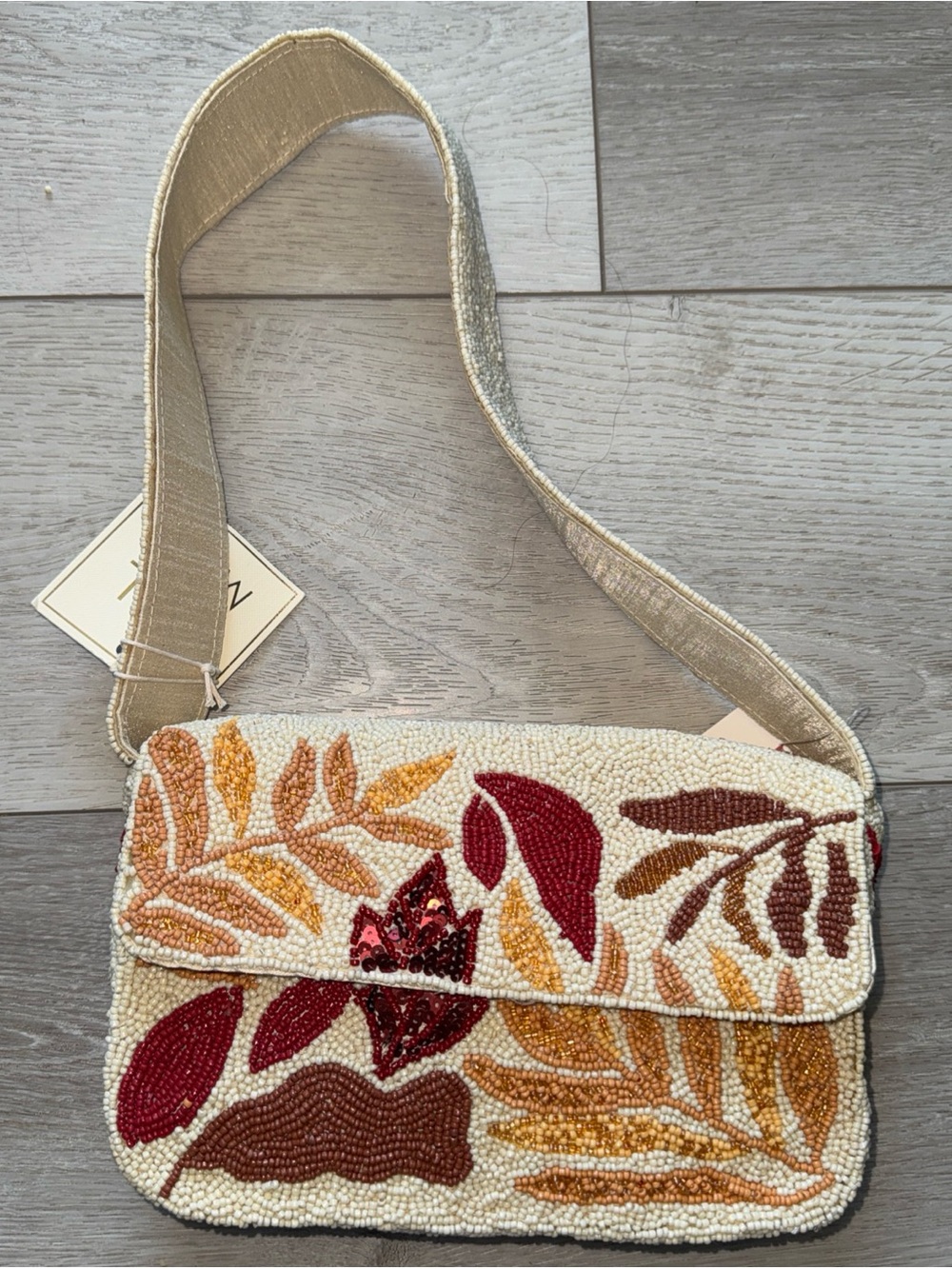 Sol and Mer Fall Leaves Beaded Shoulder Bag New Release 🍂🍁🍂🍁